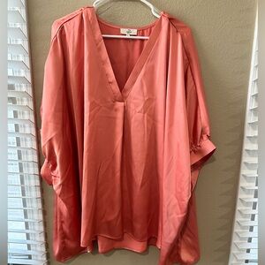 Boutique brand oversized 100% polyester peach color size XL